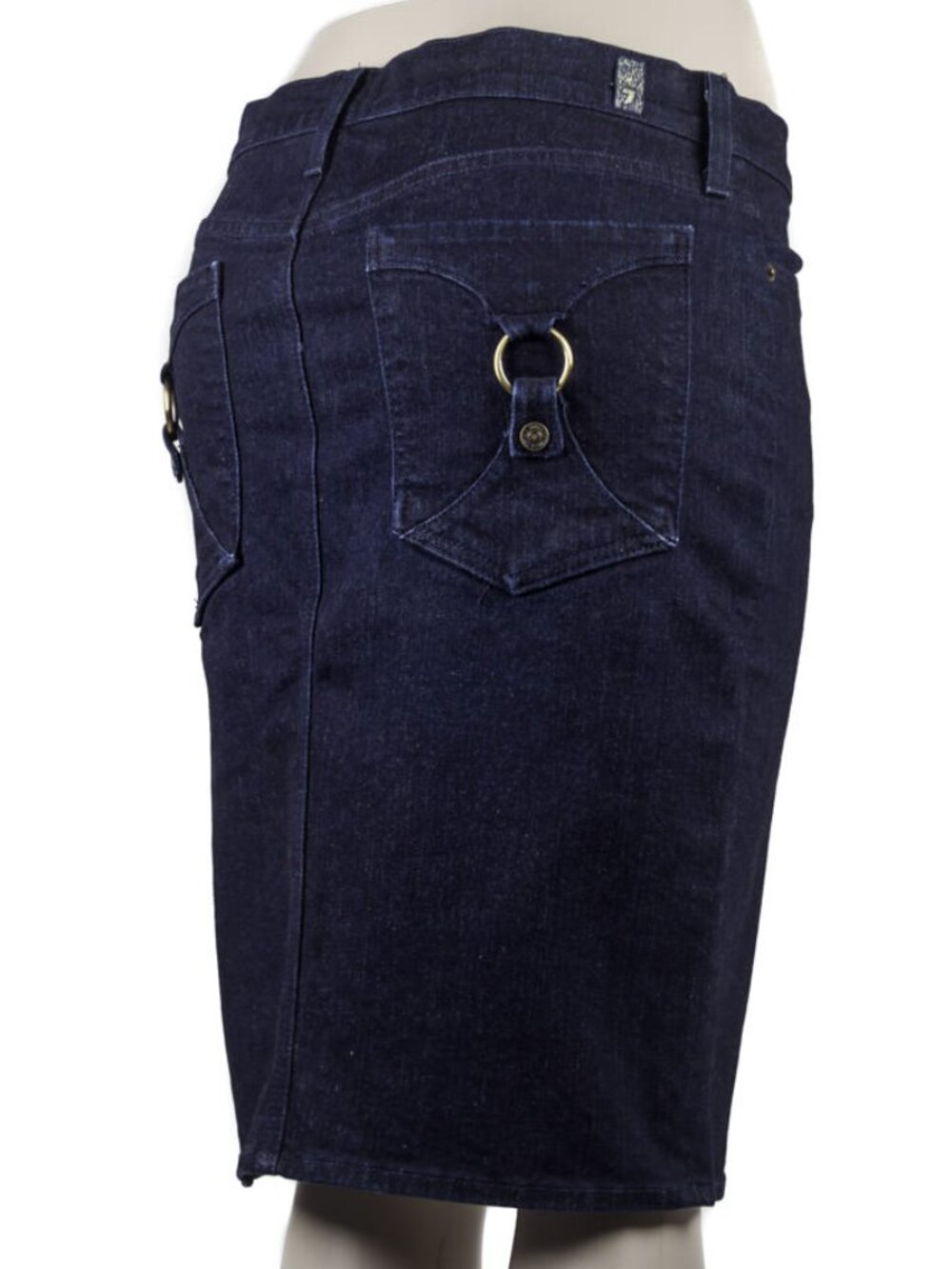 7 For All Mankind Denim Pencil Skirt Minimalist Capsule Wardrobe Y2K Utility